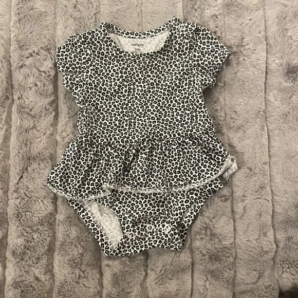 Carter's Other - 3 Months Carter's Leopard Print Shirt Dress One Piece, Short Sleeves
